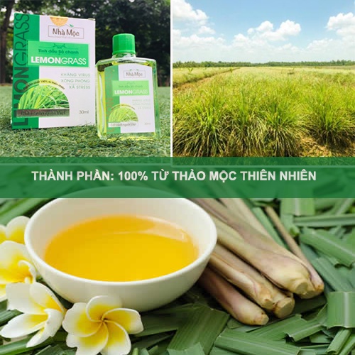 Tinh dầu sả chanh nguyên chất giải cảm xông tắm tăng đề kháng chống lại virus xua đuổi côn trùng hiệu quả