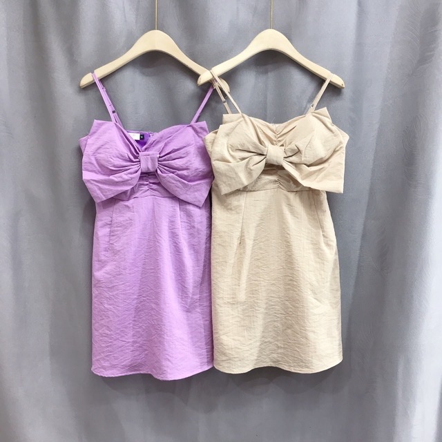 [ Mã FAMAYWA2 giảm 10K đơn 50K] VÁY 2 DÂY NƠ NGỰC DÁNG A | BigBuy360 - bigbuy360.vn