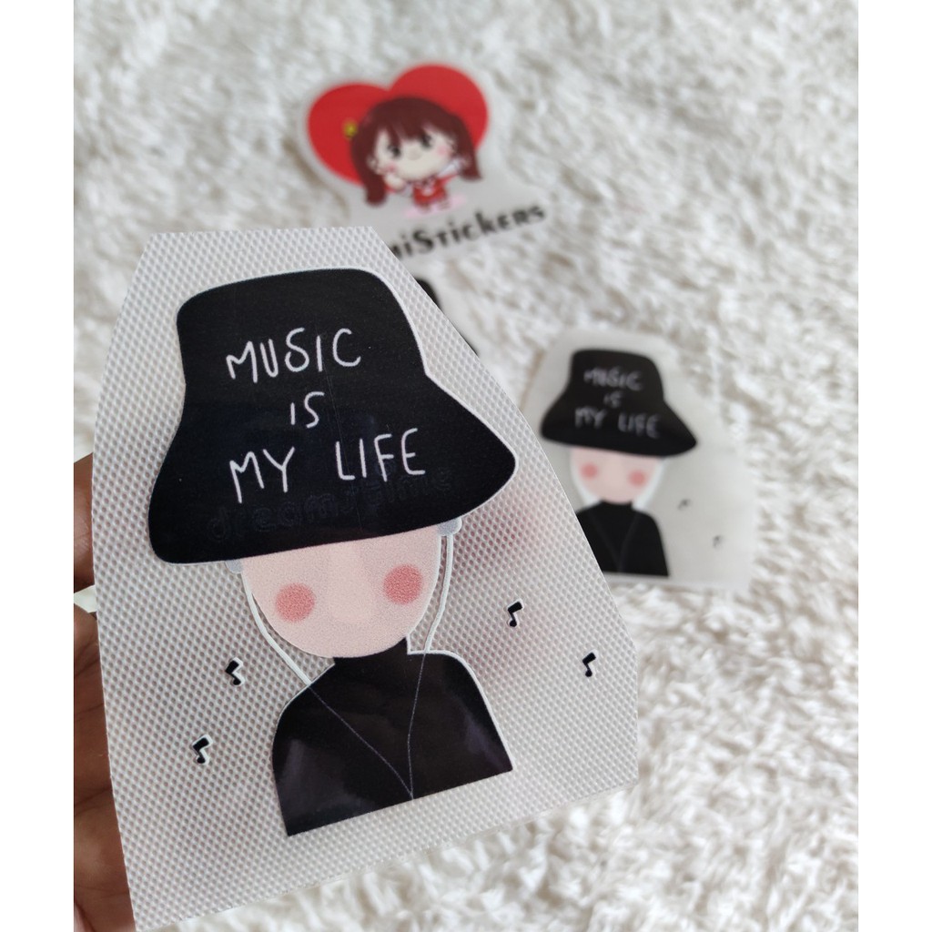 Hình ủi, hình ép nhiệt - Music is my life
