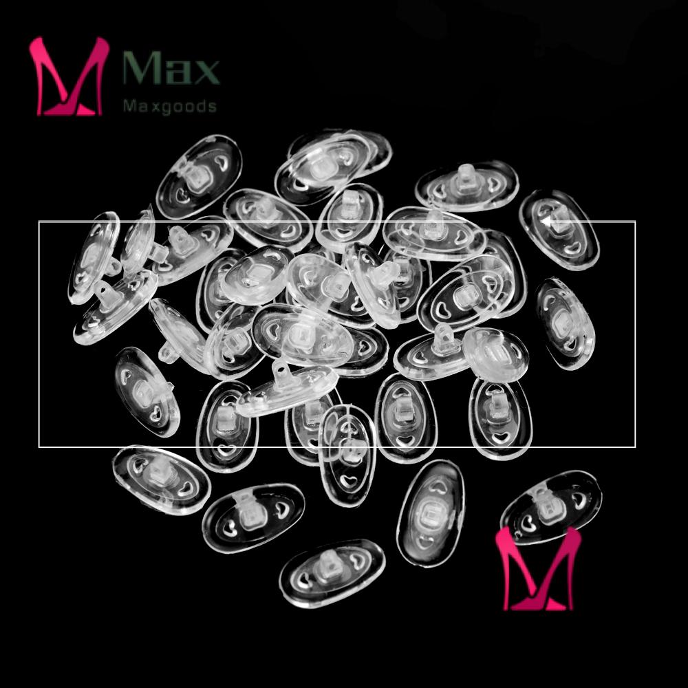 Bộ 10 Cặp Đệm Mũi Silicon Mềm Mại 13mm Có Ốc Vít Chống Trượt Cho Mắt Kính