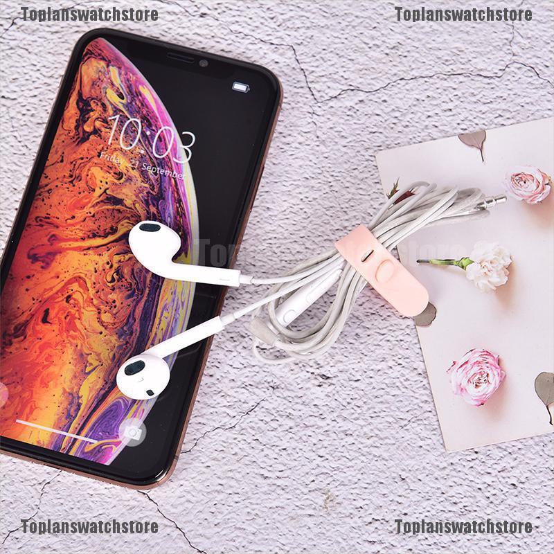 Bộ 4 Kẹp Quấn Dây Cáp Bằng Silicone Tiện Dụng Mang Theo Du Lịch