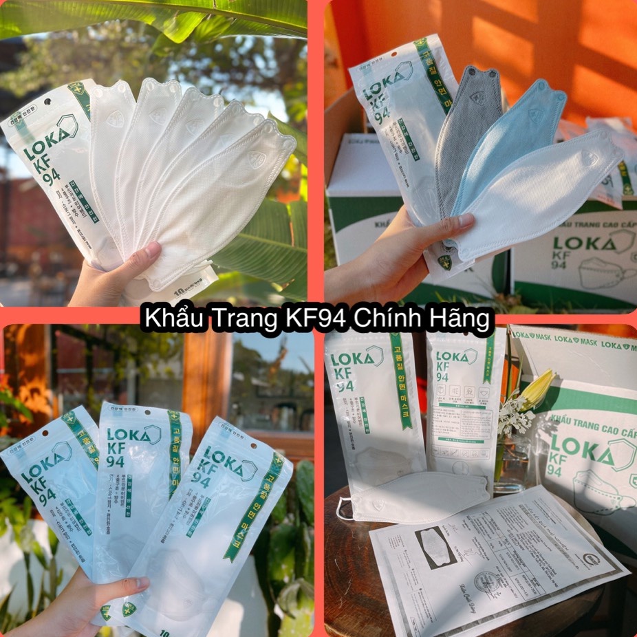 Thùng 300c (Túi Zip) Khẩu Trang LOKA Mask KF94 4D🌸 FREESHIP 🌸 Khẩu Trang KF94 Kháng Khuẩn Công Nghệ Hàn Quốc Hottrend