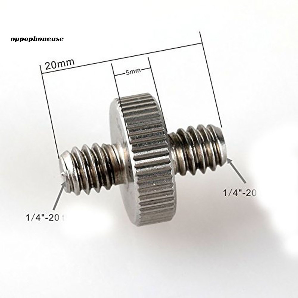 Ốc Chuyển Đổi Đầu Đực 1 / 4 Sang Đầu Đực 1 / 4 Đực Cho Giá Đỡ Máy Ảnh