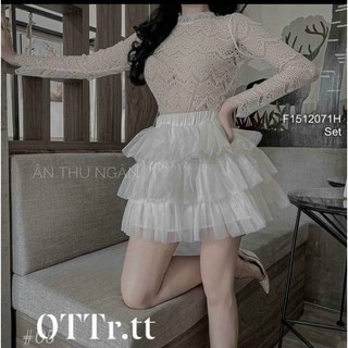 🎀 váy lưới tầng xinh xắn 😍