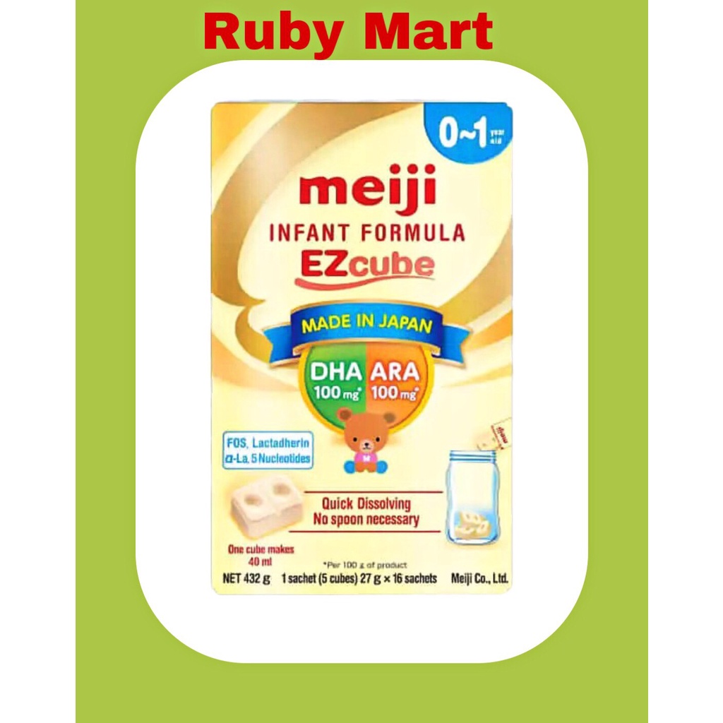 Sữa Meiji thanh Số 0 nhập khẩu 16 Thanh 432g