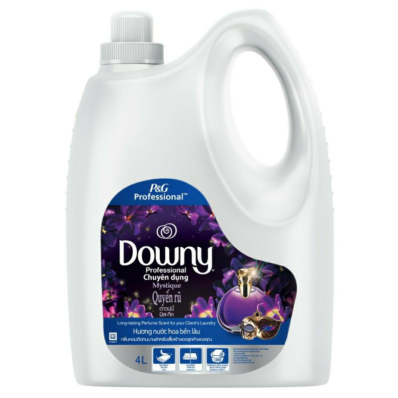 Downy nước xả làm mềm vải đậm đặc huyền bí Can 4L