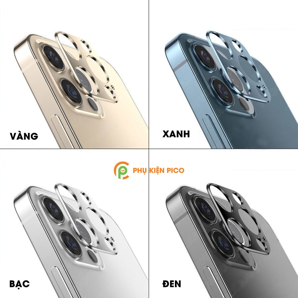 Dán camera Iphone 13 Pro / 14 Pro Max / 14 Plus - Khung nhôm bảo vệ camera Iphone 13 Pro chống trầy xước va đập