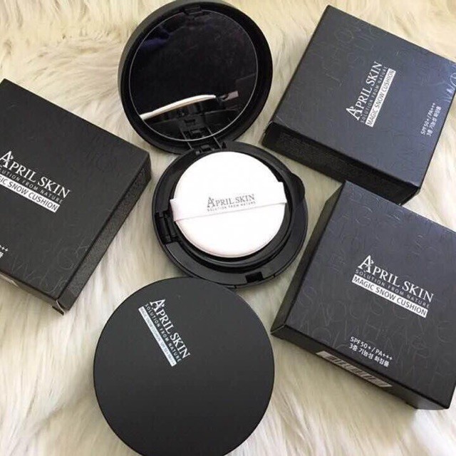 Phấn nước April Skin Black Markup