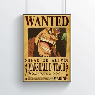 Poster dán tường họa tiết One Piece độc đáo