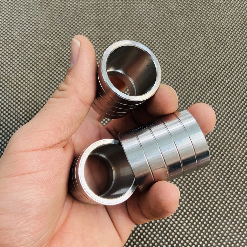 (pô size 27) Khâu nối pô, khâu nối ống pô INOX 304 SÁNG BÓNG