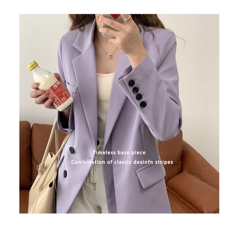 (CAO CẤP Xịn+Video) - Áo khoác Blazer Trơn DORY&amp;PONY DELYS KOREAN STYLE COAT – AK080 - Mẫu mới 2021
