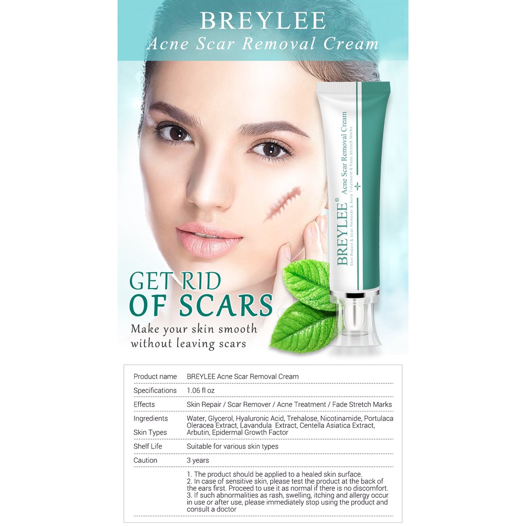 Kem Hỗ Trợ Giảm Sẹo Pimples BREYLEE Làm Sáng Da 30g | BigBuy360 - bigbuy360.vn