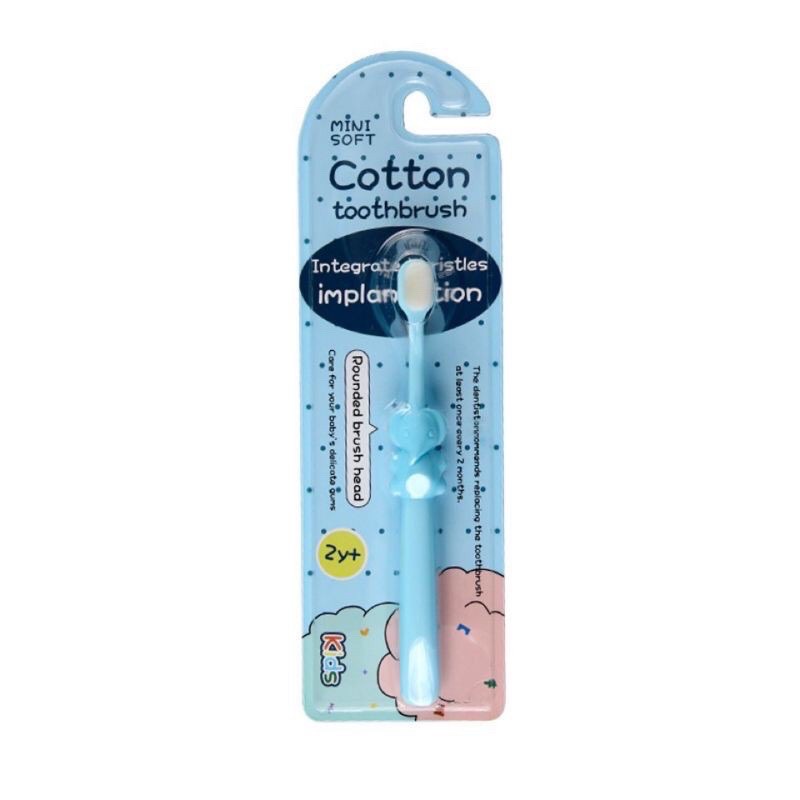 Bàn chải đánh răng lông cotton siêu mềm cho bé từ 2 tuổi Mini