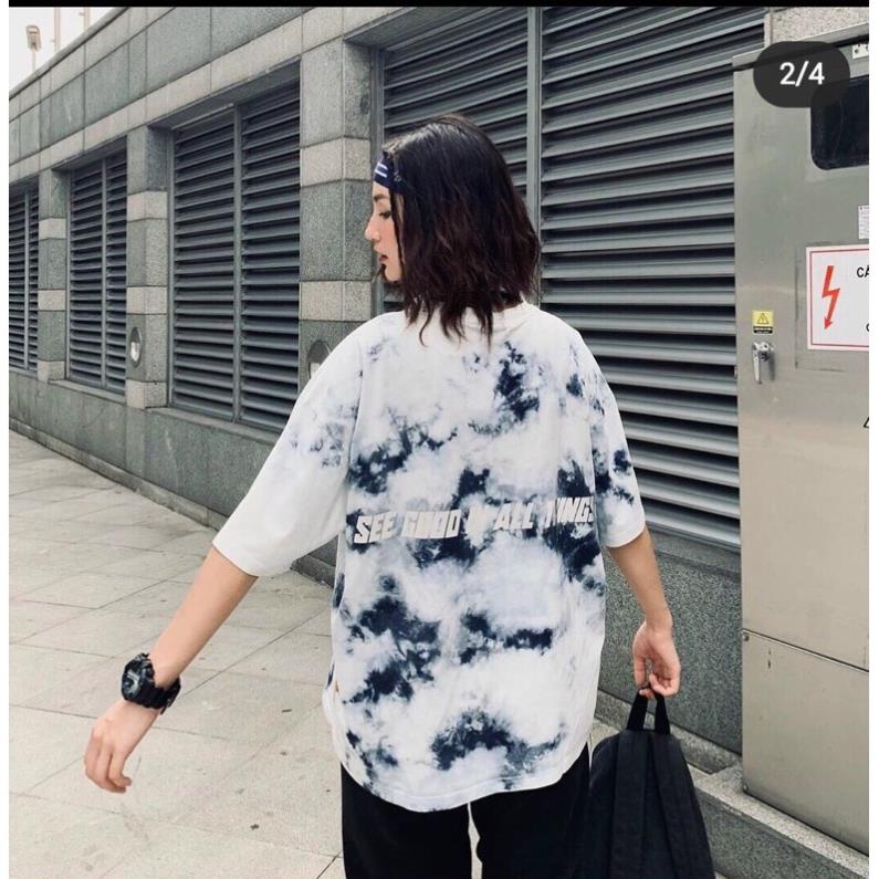 Áo thun loang màu phù hợp cả nam và nữ, Cực hot