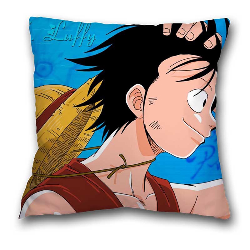Gối Tựa Lưng In Hoạt Hình One Piece Dễ Thương Chuyên Dùng Cho Ghế Sofa / Xe Hơi