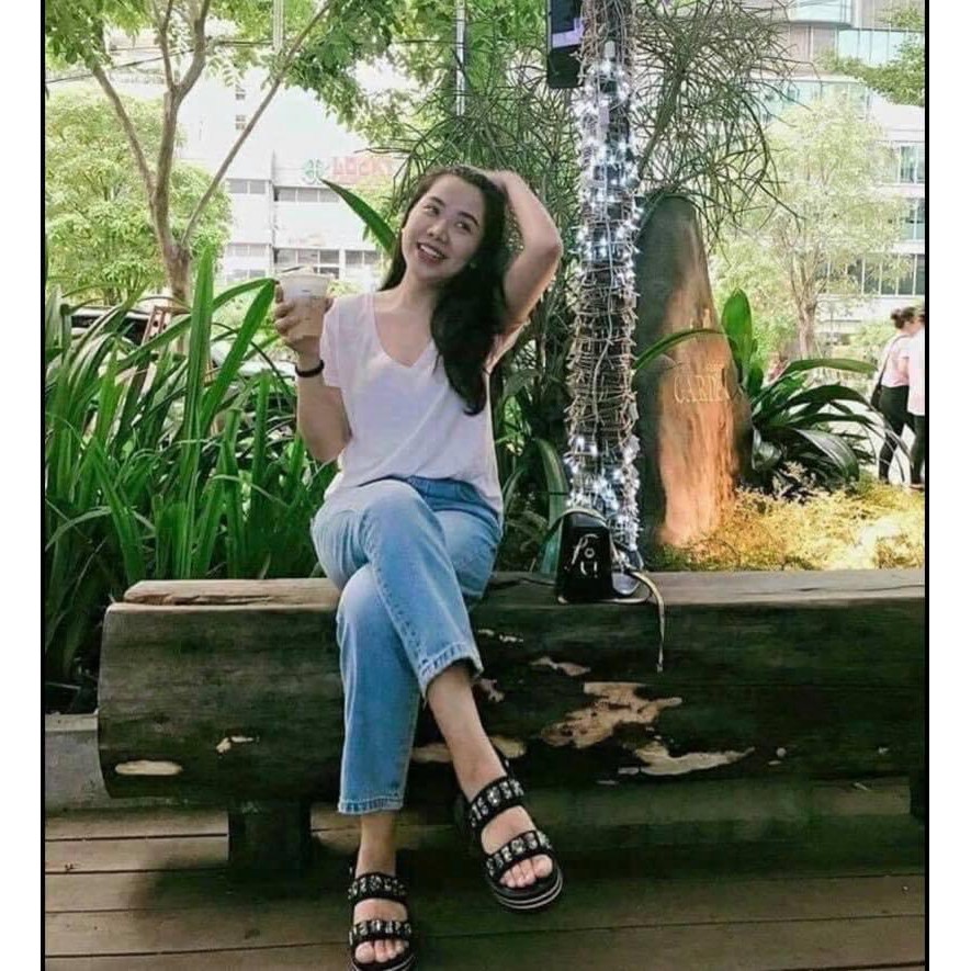 áo cổ tim trơn vnxk