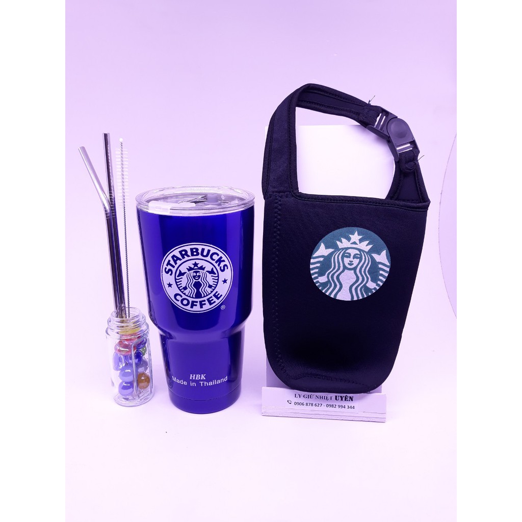 COMBO STARBUCKS  GIÁ RẺ BẤT NGỜ GỒM ( 1 LY + 1 TÚI + 1 BỘ ỐNG HÚT)