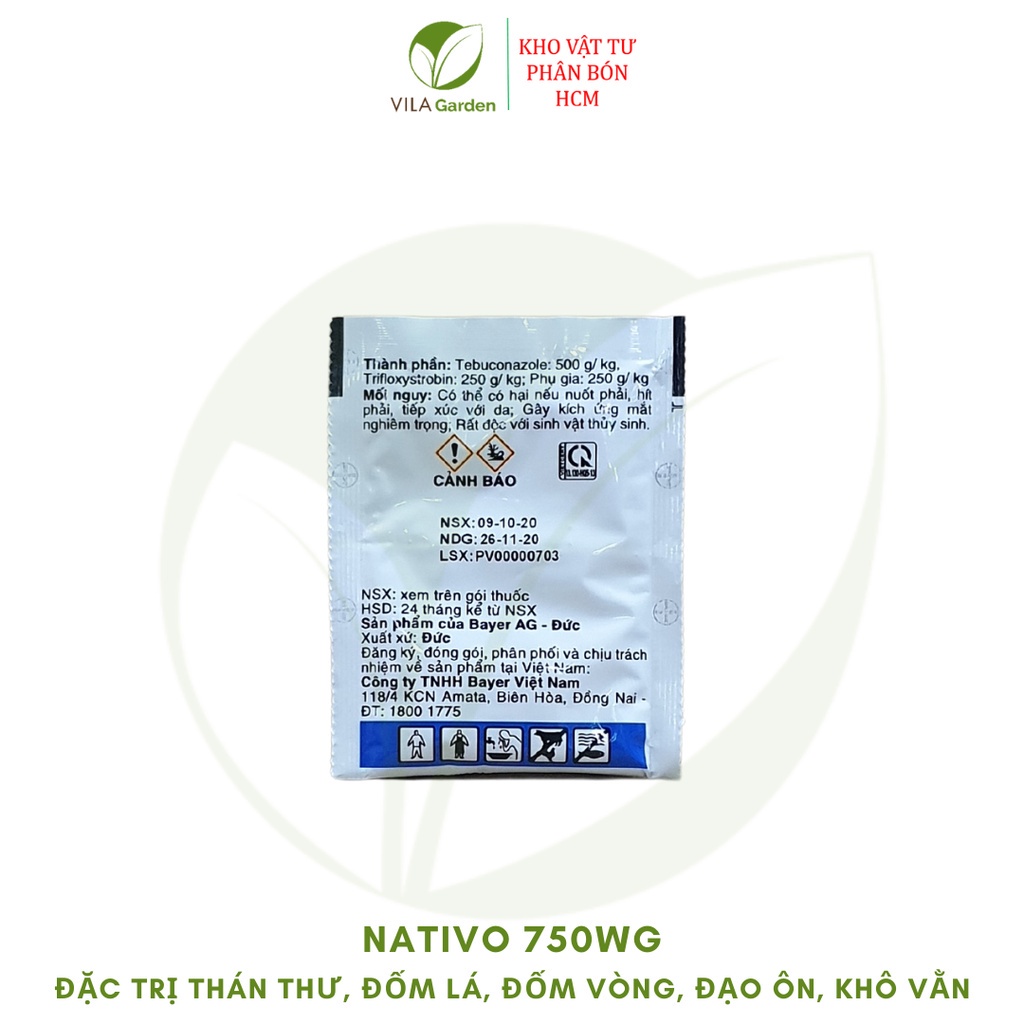 Thuốc trừ bệnh NATIVO 750WG (6g)