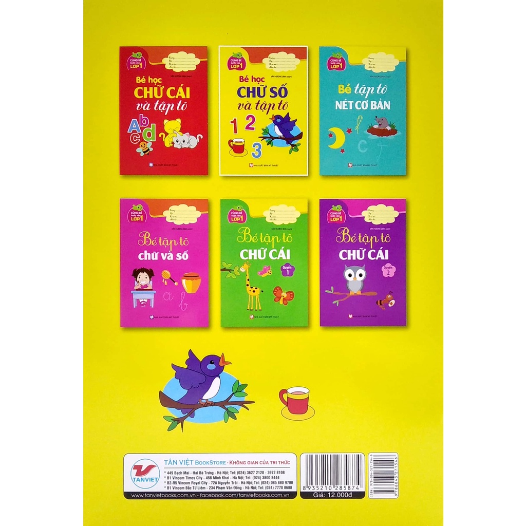Sách Cùng Bé Bước Vào Lớp 1 - Bé Học Chữ Số Và Tập Tô 123
