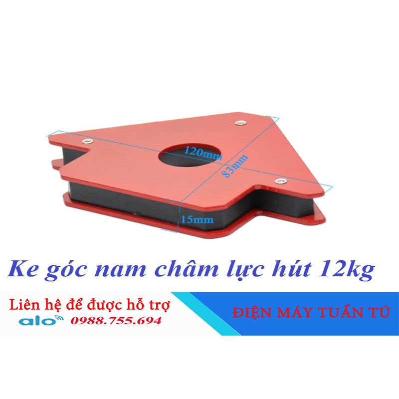 Bộ 2 nam châm ke góc 25LBS lực hút 12kg