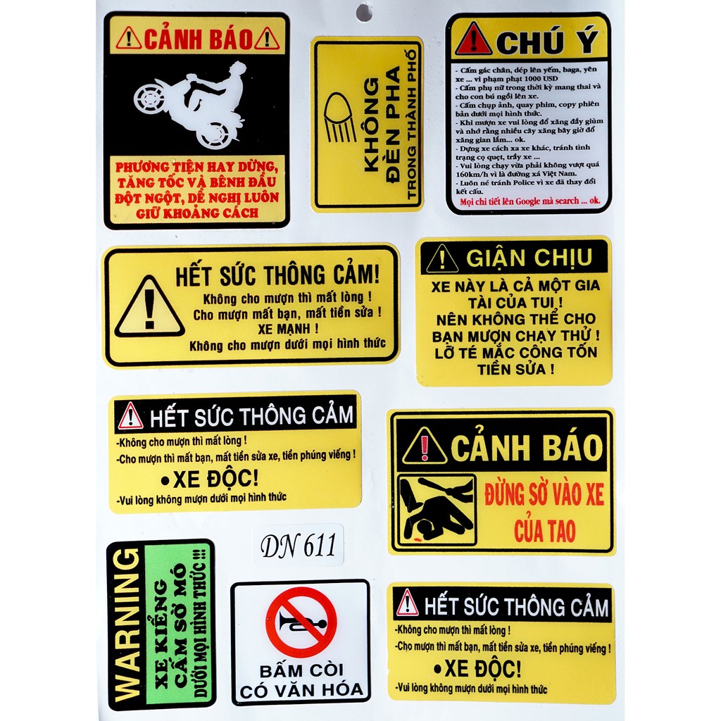 Decal nhựa dẻo nổi DN-611 (1 tấm lớn)