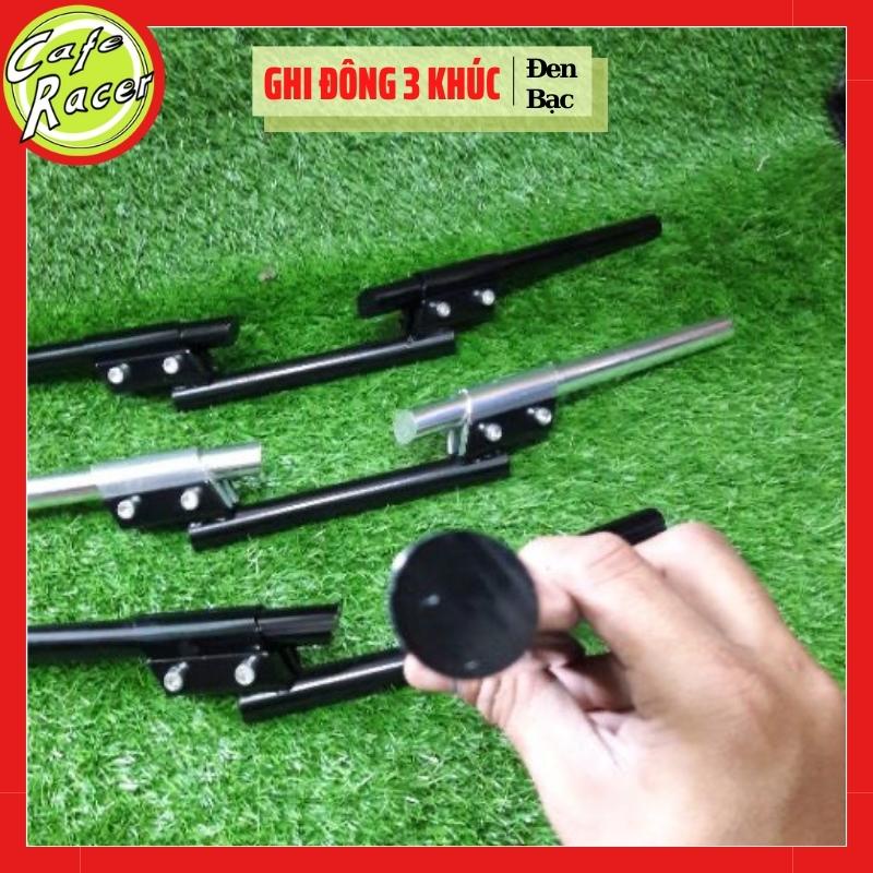 Ghi đông 3 khúc làm tay lái độ xe Win CAFE RACER Gn125 CG có 2 loại đặc và rỗng