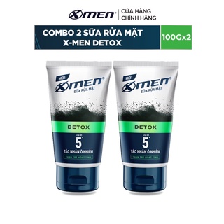 Mã COSXMEN91 giảm 8% đơn 150K Combo Sữa rửa mặt X-Men DETOX Than Tre Hoạt