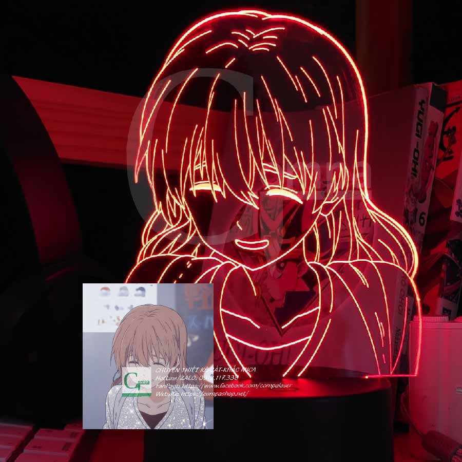 Đèn Ngủ A Silent Voice Shoko Nishimiya AASV0101 16 màu tùy chỉnh quà tặng sinh nhật, quà tặng độc đáo
