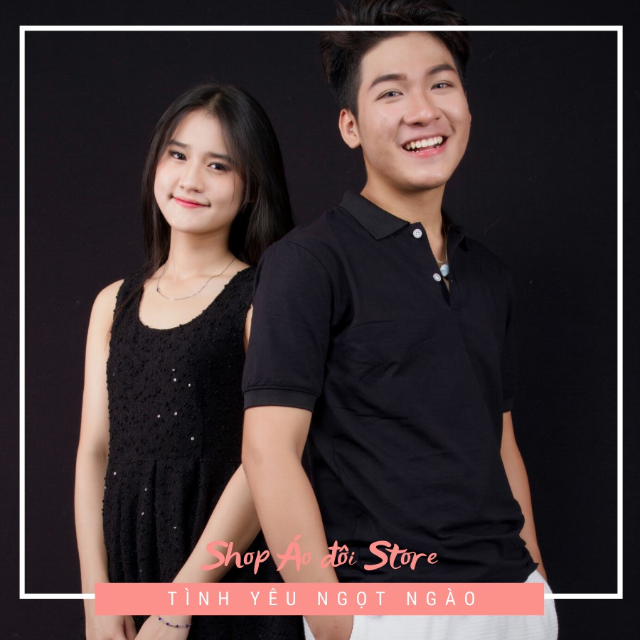 Bộ áo váy sơ mi cặp, đồ đôi nam nữ dễ thương, chất đẹp để chụp hình cưới, đi du lịch