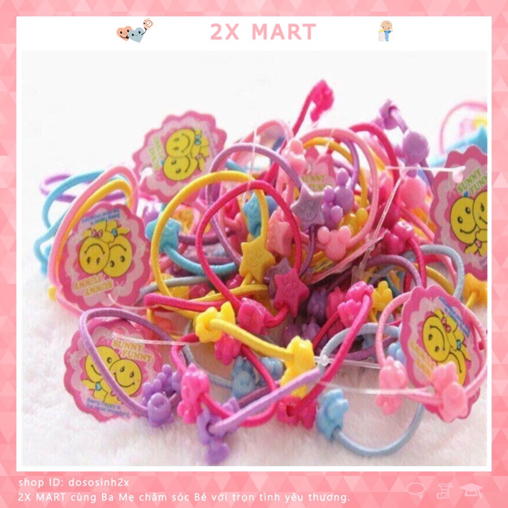 Bộ 2 dây buộc tóc dễ thương cho bé