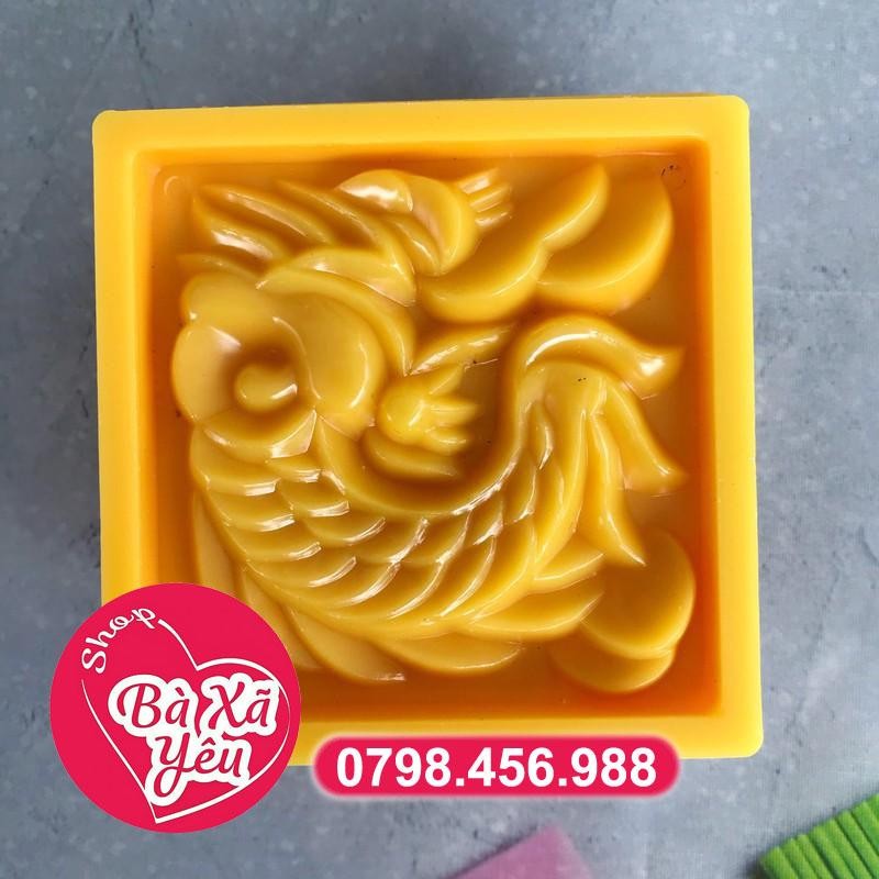 Khuôn nhấn xôi , trung thu vân long phụng 150g - BX3369