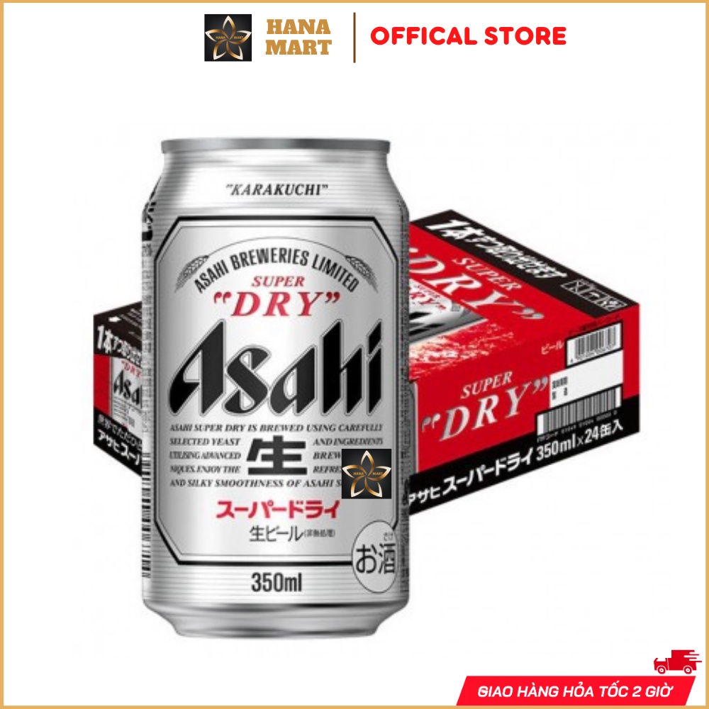 Lốc 6 lon bia Asahi Super Dry, Kirin, Sapporo nội địa Nhật Bản