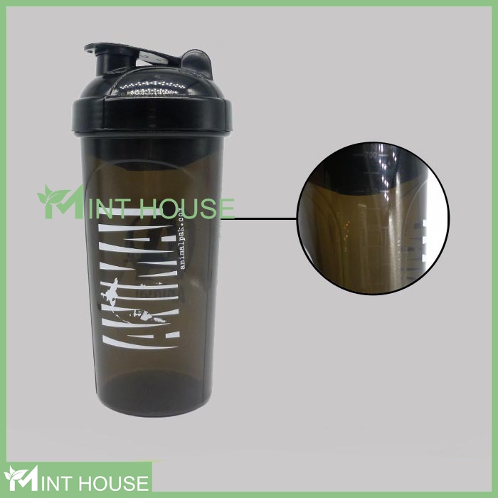 Bình đựng nước tập gym, bình lắc thể thao Shaker Bottle Animal BPI Arnold
