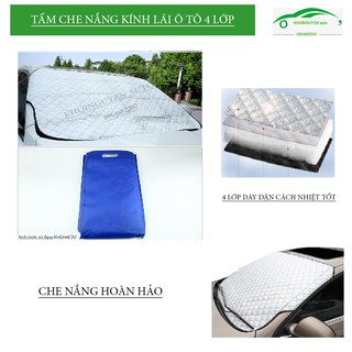 [XẢ KHO-THANH LÝ] Bạt che nắng kính lái ô tô 4 lớp siêu bền