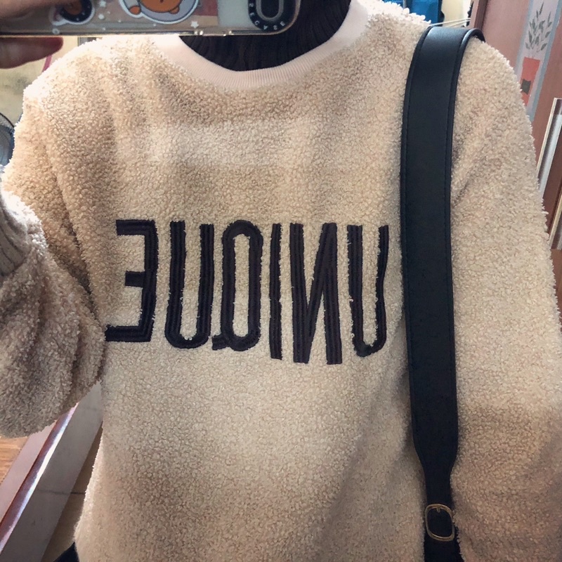 Áo bông thêu chữ Unique 2hand