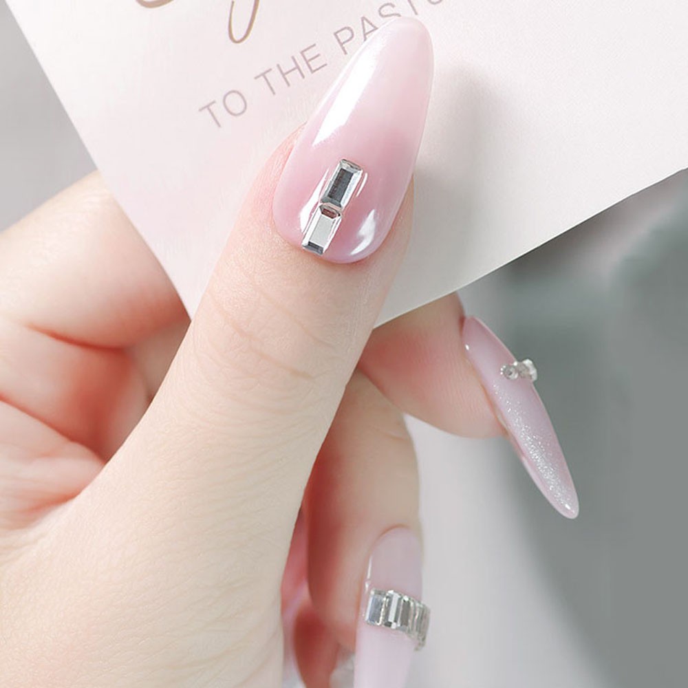 [Hàng mới về] Bộ 30 Hạt đá giả kim cương trang trí móng tay nghệ thuật thủ công lấp lánh nhiều màu và hình dạng tùy chọn