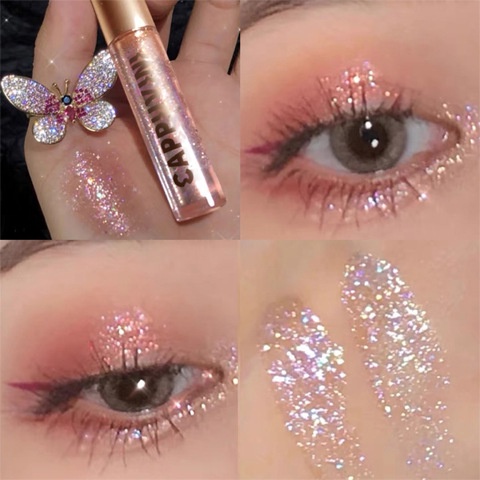 [Hàng mới về] Cappuvini Nhũ mắt dạng lỏng lấp lánh dùng bắt sáng cho mặt chống nước lâu trôi