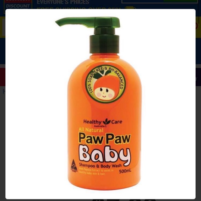 Sữa tắm cho bé Paw Paw 500ml