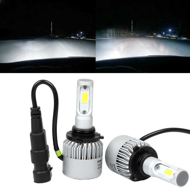 Đèn Pha Chống Sương Mù 80W 9006 9-30V LED 8000LM Cho Xe Hơi Xe Máy