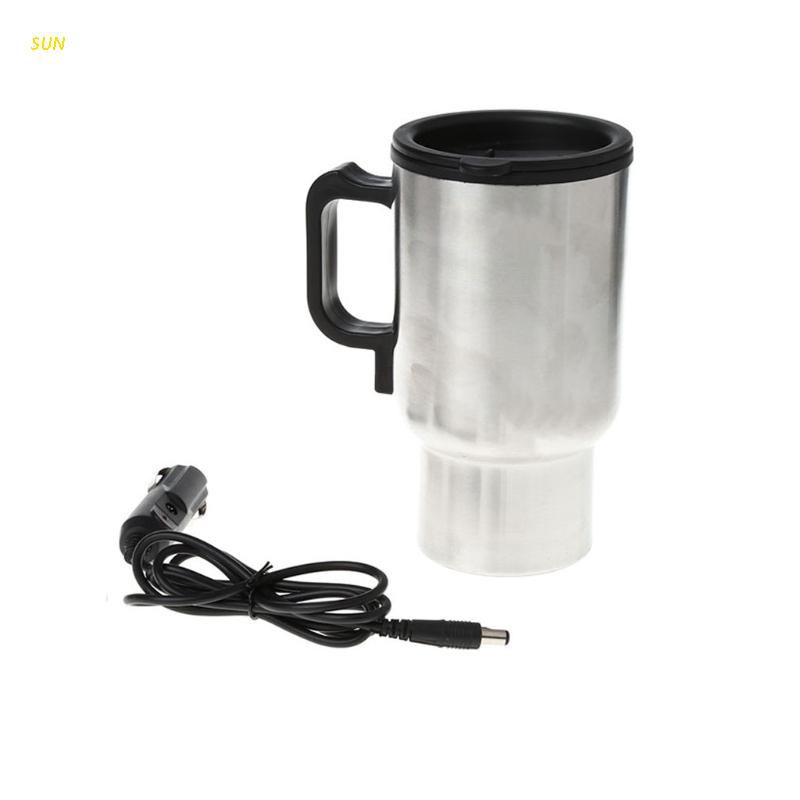 Bình Đun Nước Điện Tử 12v Bằng Thép Không Gỉ Cho Xe Hơi