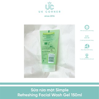[Bill UK] Sữa rửa mặt Simple Wash Gel