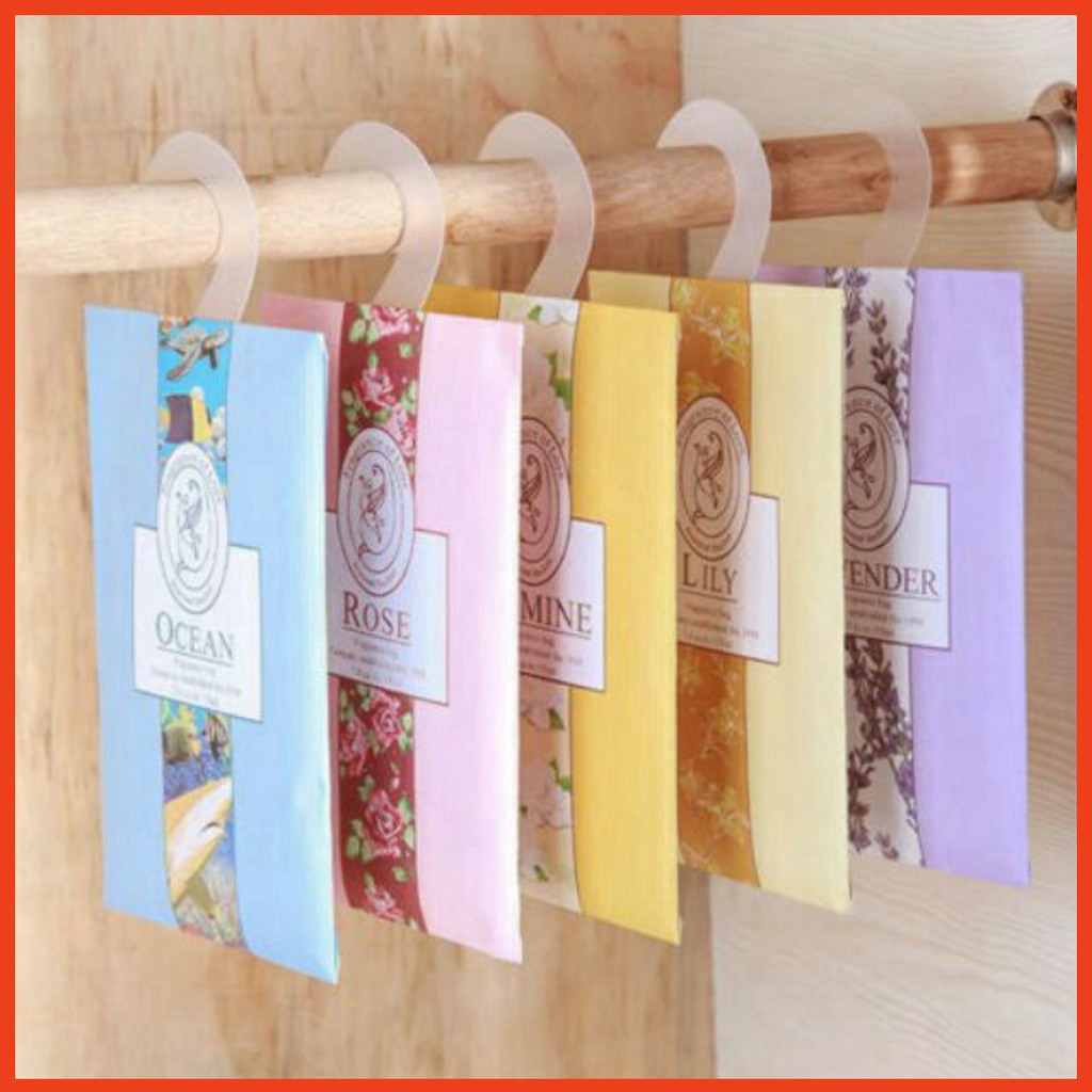 Túi Thơm Để Tủ Quần Áo Kèm Móc Treo, hương thơm dễ chịu &lt;RẺ VÔ ĐỊCH&gt;