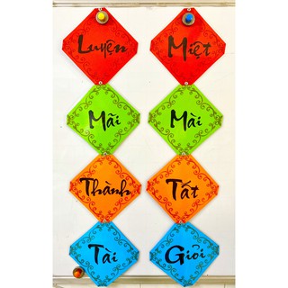 Bộ tiêu đề thủ công trang trí lớp học (mix màu ngẫu nhiên) (Đồ Dùng Dạy Học)
