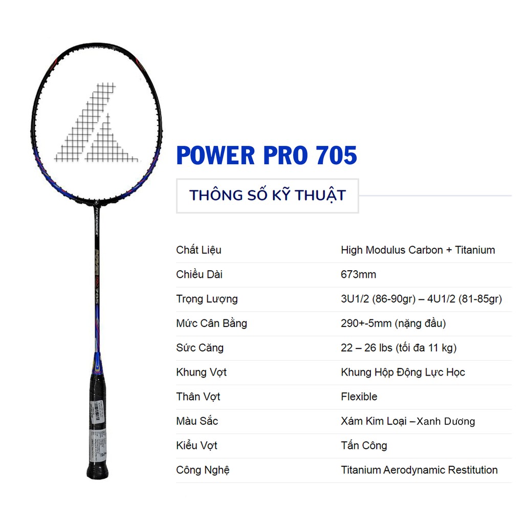 Vợt cầu lông ProKennex POWER PRO 705