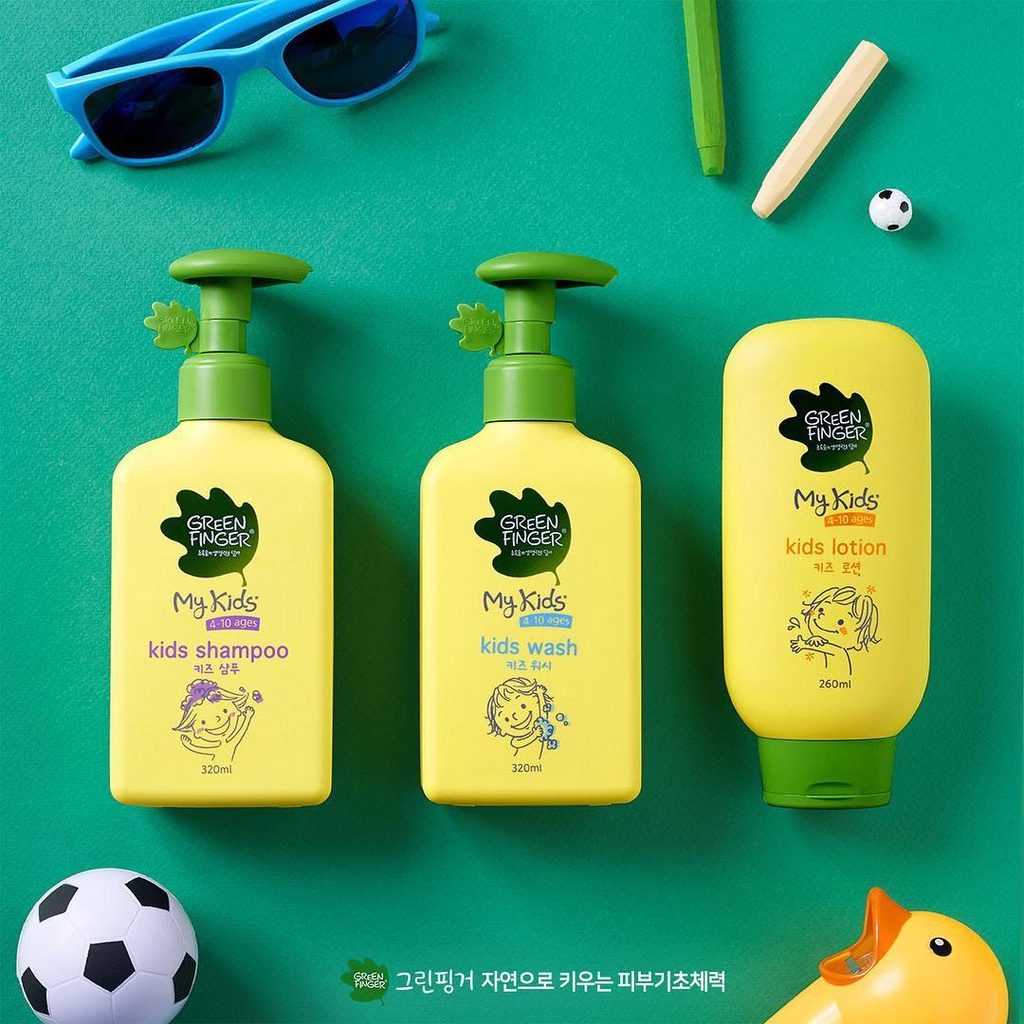 Dầu Gội Lưu Hương, Dịu Nhẹ Cho Bé Từ 3 Tuổi Greenfinger MyKids Shampoo 320ml