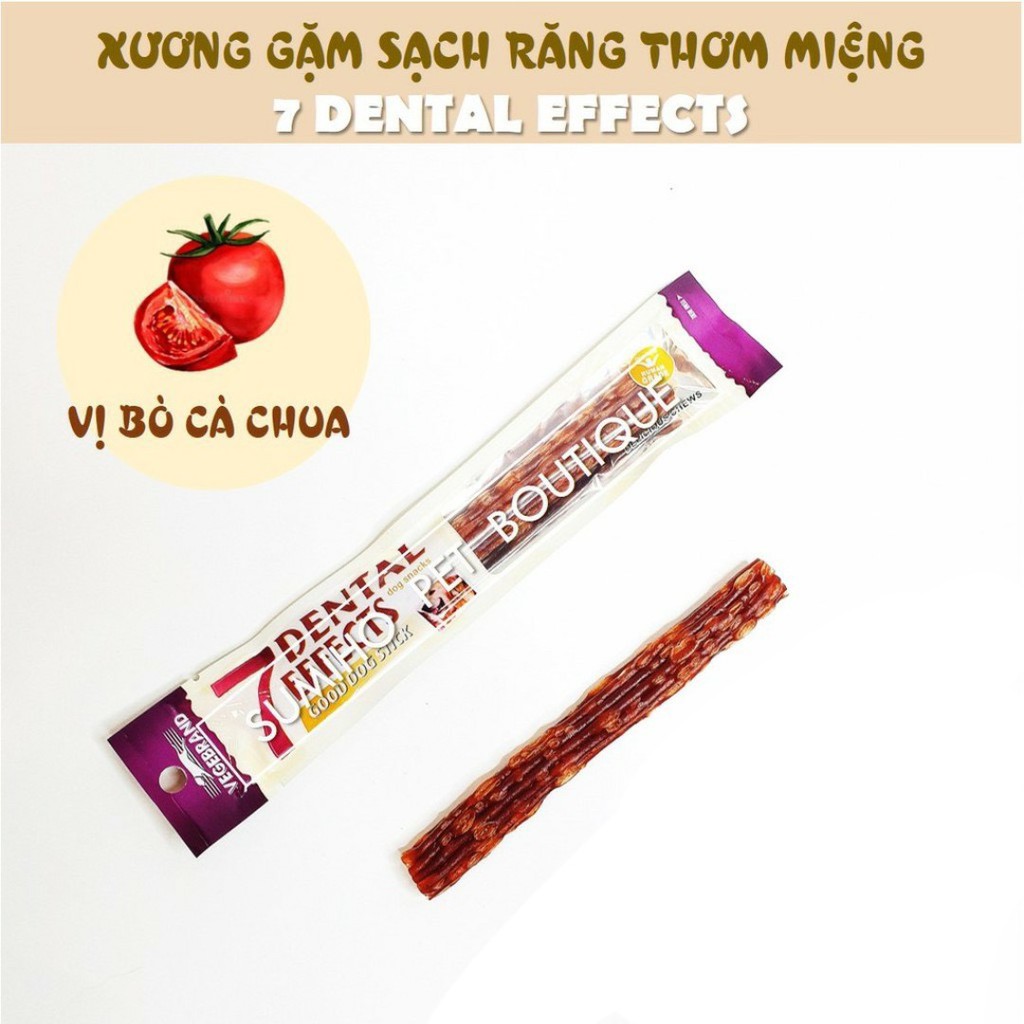 Xương gặm sạch răng thơm miệng cho chó 7 Dental Effects (15gr/cây) phù hợp các bé từ 2 tháng tuổi