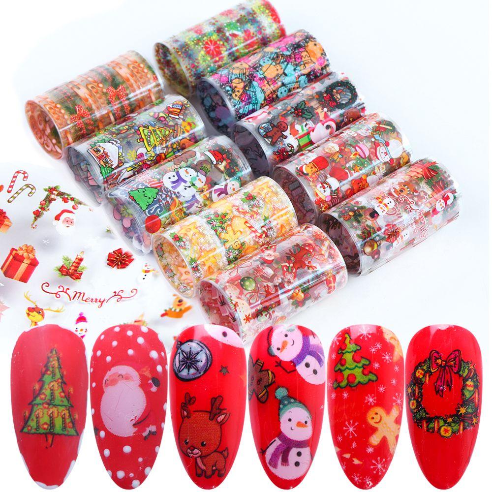 Set 10 Lá Nhôm Họa Tiết Bầu Trời Sao 3D Thời Trang Trang Trí Móng Nghệ Thuật DIY