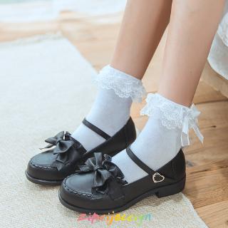Vớ Ren Cổ Vừa Đính Nơ Phong Cách Lolita Nhật Bản Dễ Thương Cho Nữ