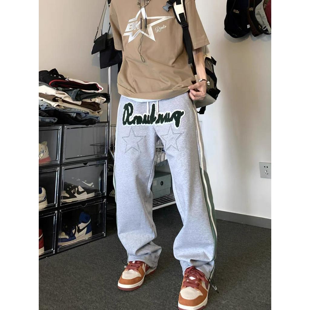 Quần Dài Dáng Rộng Phong Cách hip hop Đường Phố Thời Trang Cho Nam Và Nữ