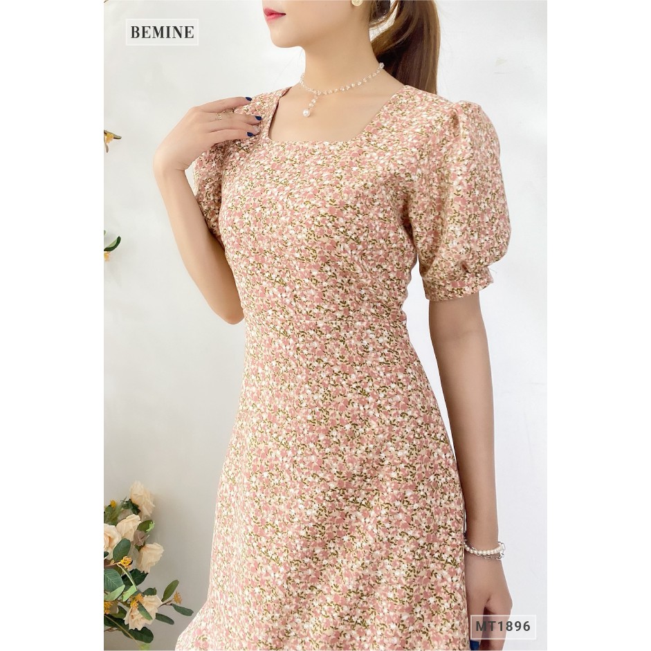 Đầm suông bông nhí bèo lai BEMINE MT1896HONG | BigBuy360 - bigbuy360.vn